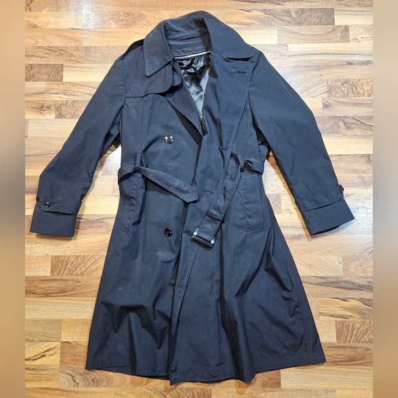 American Apparel Other - Men’s All Weather Trench Coat 42R Belted Army Black